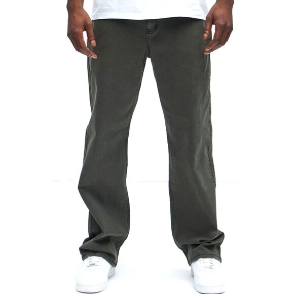 Novamen Timmy Straight Jeans Olive NEW WITH TAGS Size 38 Nova Men - Picture 1 of 9